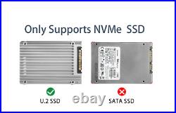 PCI Express 3.0 x8 to 4 x U. 2 (SFF-8643) NVMe SSD Adapter Card