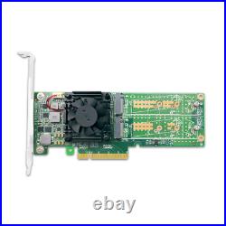 PCI Express x 8 to 4port M. 2 NVMe SSD Switch Adapter 2280mm