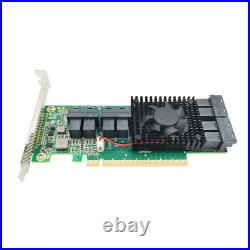 PCI Express x16 to 8 U. 2 SFF-8643 NVMe SSD Adapter Card 8749-8i