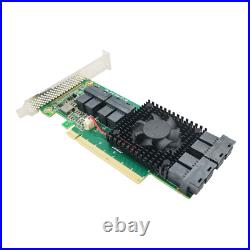 PCI Express x16 to 8 U. 2 SFF-8643 NVMe SSD Adapter Card 8749-8i