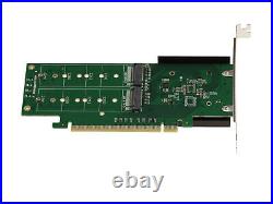 PCIe 3.0 16x Card for 4 M. 2 NVMe M Key (M2 NGFF) SSDs. ASM2824 CHIPSET PCIe 3.0 16x Card for 4 M. 2 NVMe M Key (M2 NGFF) SSDs. ASM2824 CHIPSET