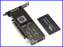PCIe 3.0 x16 Card for 4 SSD M. 2 NVMe CHIPSET PLX PEX8747 Aluminum Formwork