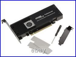 PCIe 3.0 x16 Card for 4 SSD M. 2 NVMe CHIPSET PLX PEX8747 Aluminum Formwork