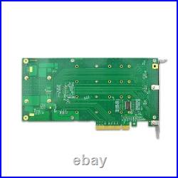 PCIe 3.0 x8 to 4 xM. 2 SSD NVMe Switch Adapter Switch Card with heatsink