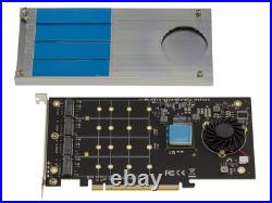 PCIe 3.1 16x FOR 4 SSD M2 NVME 4x M. 2 NGFF CONTROLLER CARD ASM2824