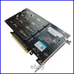PCIe Expansion Card with PLX8749 Chip, 8-Port M. 2 NVMe SSD Adapter, Supports 221