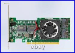PCIe Storage Expansion Card, M. 2 NVMe U. 2 SSD Adapter, Coexist With Graphics Card