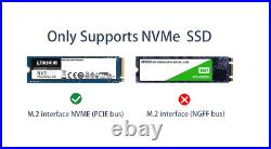 PCIe x8 to 4 Port M. 2 M Key NVMe SSD Adapter with PLX 8725 Support 22110mm