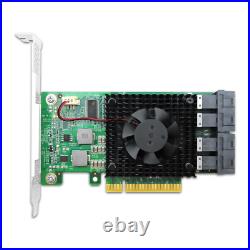 PCIe3.0 x8 to 4 x U. 2 NVMe SSD switch Adapter with PLX8747 controller