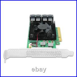 PCIe3.0 x8 to 4 x U. 2 NVMe SSD switch Adapter with PLX8747 controller