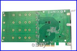 PCIe4.0 X8 to Quad M. 2 NVMe SSD Switch Adapter