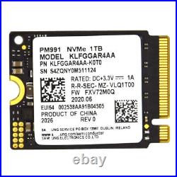 PM991 2230 1TB SSD M. 2 NVMe PCI-e Gen3 x4 Internal Solid State Drive M-key Form