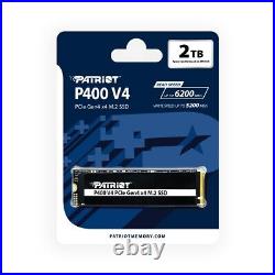 Patriot P400 V4 500GB 1TB 2TB 4TB M. 2 2280 PCIe Gen4x4 NVMe Internal SSD PS5 Lot