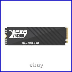 Patriot VP4300 2TB M. 2 2280 PCIe Gen4 NVMe 7400MB/s DDR4 DRAM Cache Internal SSD