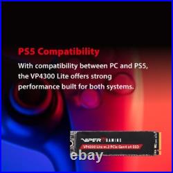 Patriot VP4300 Lite 2TB M. 2 2280 PCIe Gen4 x4 NVMe 2.0 7400MB/s Internal SSD PS5