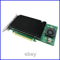 Quad M. 2 NVMe SSD PCIe x16 Adapter with PLX 8747 PCI Express 3.0 x16 Switch to 4
