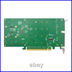 Quad M. 2 NVMe SSD PCIe x16 Adapter with PLX 8747 PCI Express 3.0 x16 Switch to 4