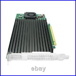 Quad M. 2 NVMe SSD PCIe x16 Adapter with PLX 8747 PCI Express 3.0 x16 Switch to 4