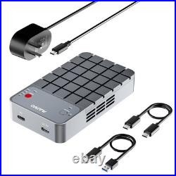 RAID NVMe Enclosure USB3.2 GEN2x2 20Gbps, Dual Bay M. 2 PCIe NVMe SSD Reader w