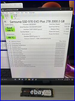 S30 Samsung 970 EVO Plus NVMe 2TB Internal Solid State Drive 100% Good health