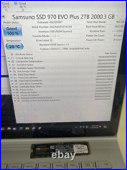 S30 Samsung 970 EVO Plus NVMe 2TB Internal Solid State Drive 100% Good health