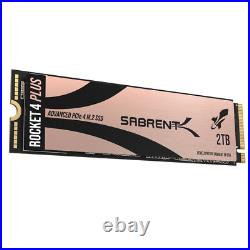 SABRENT Rocket 4Plus NVMe 4.0 Gen4 PCIe M. 2 SSD R/W 7100/6600MB/s