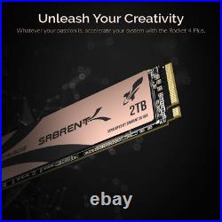 SABRENT Rocket 4Plus NVMe 4.0 Gen4 PCIe M. 2 SSD R/W 7100/6600MB/s