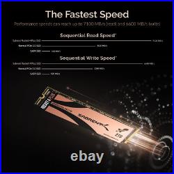 SABRENT Rocket 4Plus NVMe 4.0 Gen4 PCIe M. 2 SSD R/W 7100/6600MB/s