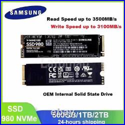 SAMSUNG 980 250GB 500GB 1TB 2TB PCIe NVMe M. 2 Internal SSD Solid State Drive Lot SAMSUNG 980 250GB 500GB 1TB 2TB PCIe NVMe M. 2 Internal SSD Solid State Drive Lot