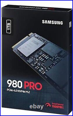 SAMSUNG 980 PRO 1TB PCIe Gen 4.0 x4 NVMe M. 2 2280 Internal SSD MZ-V8P1T0B