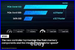 SAMSUNG 980 PRO SSD with Heatsink 2TB PCIe Gen 4 NVMe M. 2 Internal Solid State