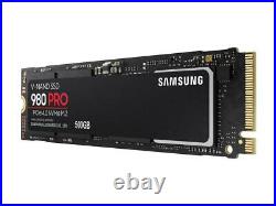 SAMSUNG 980 Pro 500GB SSD M. 2 NVMe PCIe 4.0 Solid State Drive (MZ-V8P500B/AM)