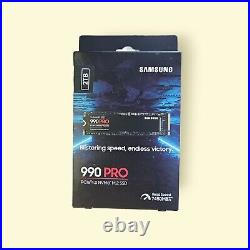 SAMSUNG 990 PRO 2TB PCIe Gen 4X4 NVMe 2.0 M. 2 SSD (MZ-V9P2T0B/AM)