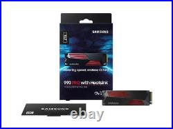 SAMSUNG 990 PRO Heatsink Series 2TB Pcie Gen4 X4 Nvme 2.0C M. 2 Internal SSD