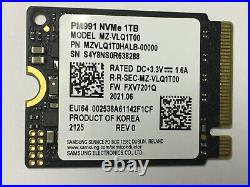 SAMSUNG PM991a 1TB SSD M. 2 2230 NVMe PCIe For surface Dell Laptop Steam Deck PC
