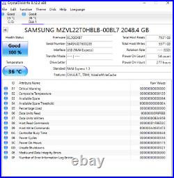 SAMSUNG PM9A1 NVMe MZ-VL22T00 2TB SSD M. 2 2280 PCIe Gen4x4 For Lenovo notebook