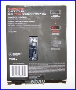 SANDISK 1TB Optimus GX PRO 850X PCIe 4.0 x4 M. 2 2280 NVMe SSD