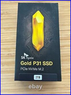 SK HYNIX Gold P31 2TB M. 2 2280 PCIe NVMe Internal SSD Newith Sealed