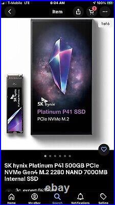 SK Hynix Platinum P41 1TB Pcie Nvme Gen4 M. 2 2280 Internal SSD L up to 7,000MB/S