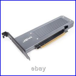 SSD M. 2 X16 PCIe 4.0 X4 Expansion Card with Heatsink, Supports 4 NVMe M. 2 2280