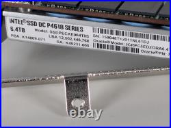 SSDPECKE064T8S Intel DC P4618 6.4TB HHHL PCIe NVMe TLC SSD Oracle 7361454 99%