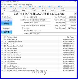 SSDPECKE064T8S Intel DC P4618 6.4TB HHHL PCIe NVMe TLC SSD Oracle 7361454 99%