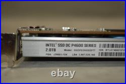 SSDPEDKE020T7 INTEL SSD DC P4600 2TB PCI-E 3.1 X4 NVME Solid State Drive