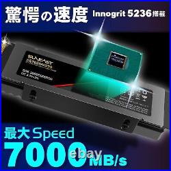 SUNEAST 2TB NVME SSD PCIE GEN 4.0 × 4 with Dram maximum load 7,000MB/s maximum
