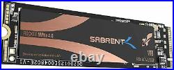 Sabrent 1TB Rocket NVMe 4.0 Gen4 PCIe M. 2 Internal SSD Extreme Performance New