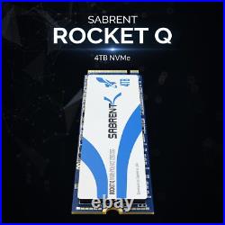 Sabrent Rocket Q 4TB NVMe PCIe M. 2 2280 Internal SSD High Speed R/W3200/3000MB/s Sabrent Rocket Q 4TB NVMe PCIe M. 2 2280 Internal SSD High Speed R/W3200/3000MB/s