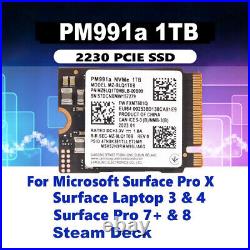 Samsung 2230 1TB SSD PM991a NVMe PCIe For Microsoft Surface Pro 7+8 Steam Deck