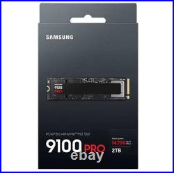 Samsung 2TB 9100 PRO 14,700MB/s PCIe 5.0 x4 NVMe M. 2 2280 SSD (MZ-VAP2T0B/AM)