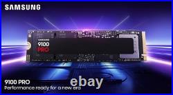 Samsung 2TB 9100 PRO 14,700MB/s PCIe 5.0 x4 NVMe M. 2 2280 SSD (MZ-VAP2T0B/AM)
