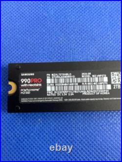 Samsung 2TB 990 PRO with Heatsink PCIe Gen4 NVMe SSD Samsung 2TB 990 PRO with Heatsink PCIe Gen4 NVMe SSD
